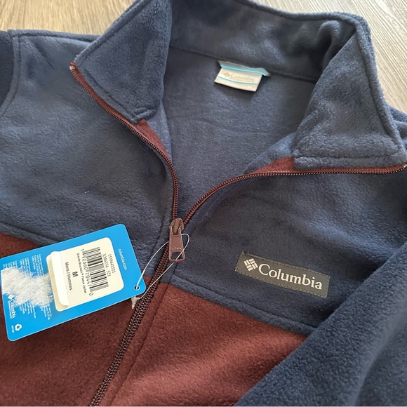 NWT! Columbia Mens Full Zip Fleece Jacket M - Picture 2 of 2